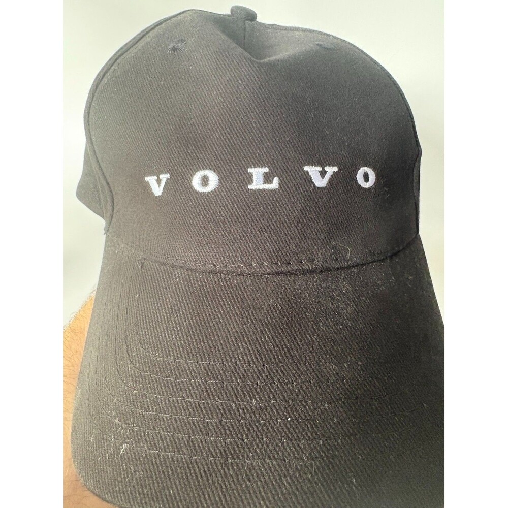 Volvo Tommy Cap 113086 Black Organic Cotton Adjustable Embroidered Hat
